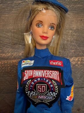 Mattel Barbie Doll (1998) Vintage Collector Edition 50th Anniversary NASCAR